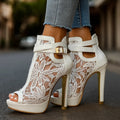 Liliana™ Elegantes Zapatos De Salón De Encaje