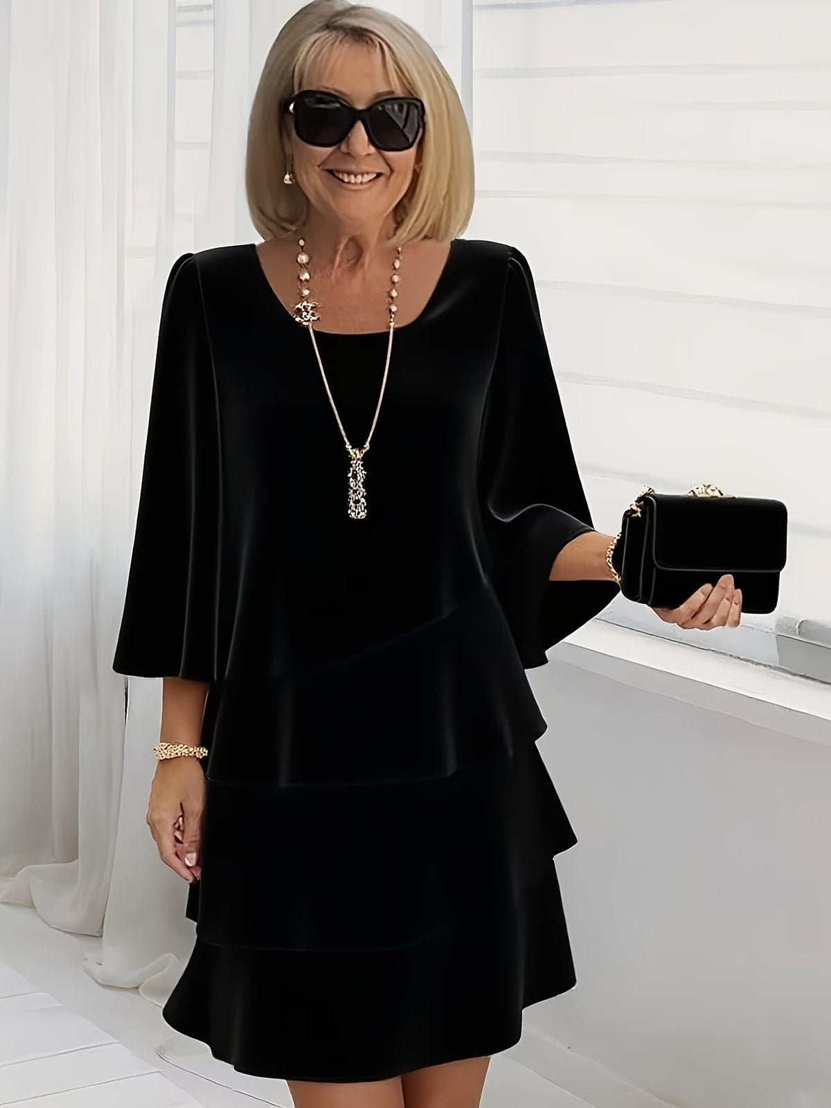 Catherine | Vestido con Volantes, Elegante y Cómodo