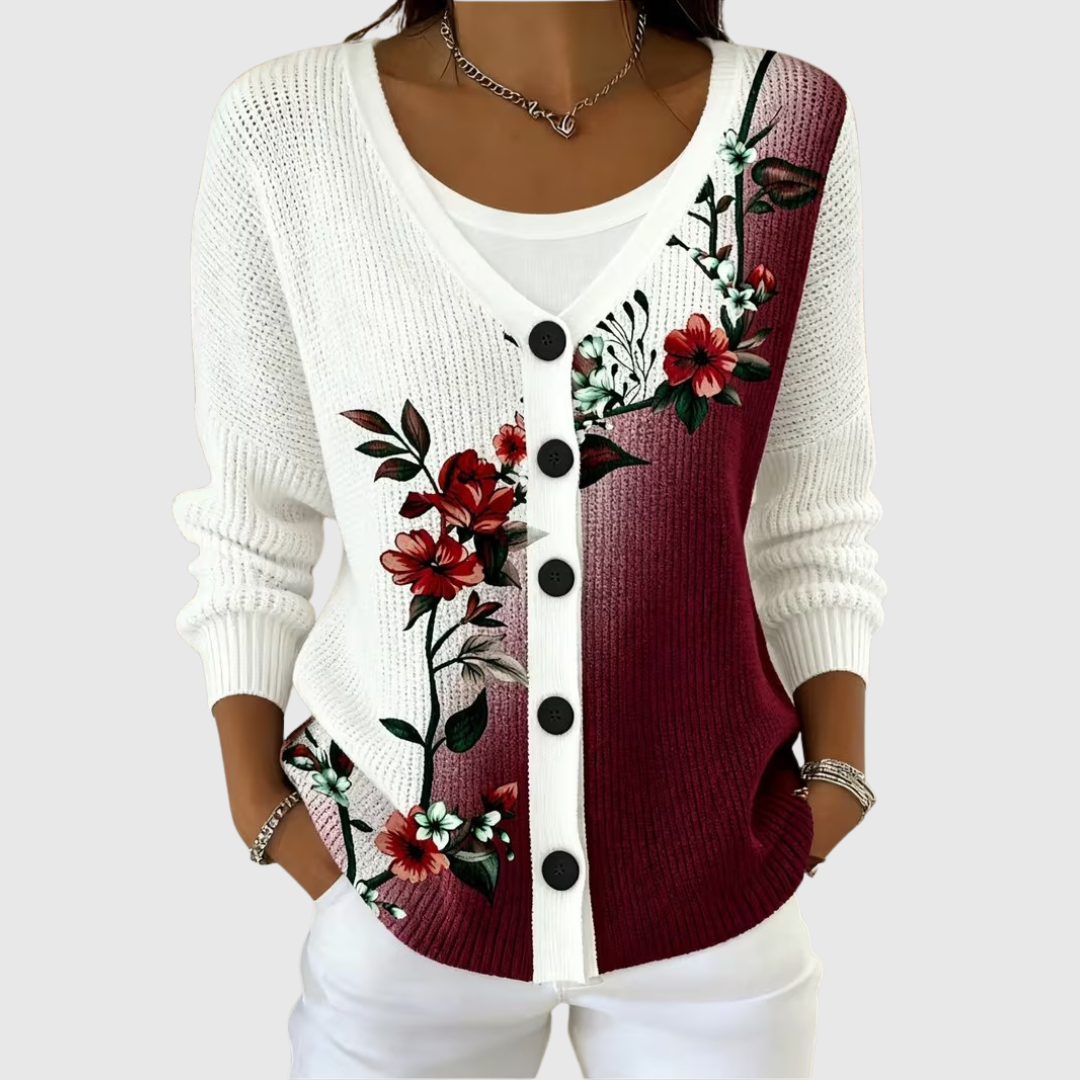 Incoronata, chaqueta de punto con botones