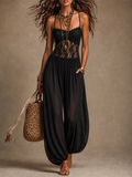 Laia | Mono cuello halter de encaje fluido