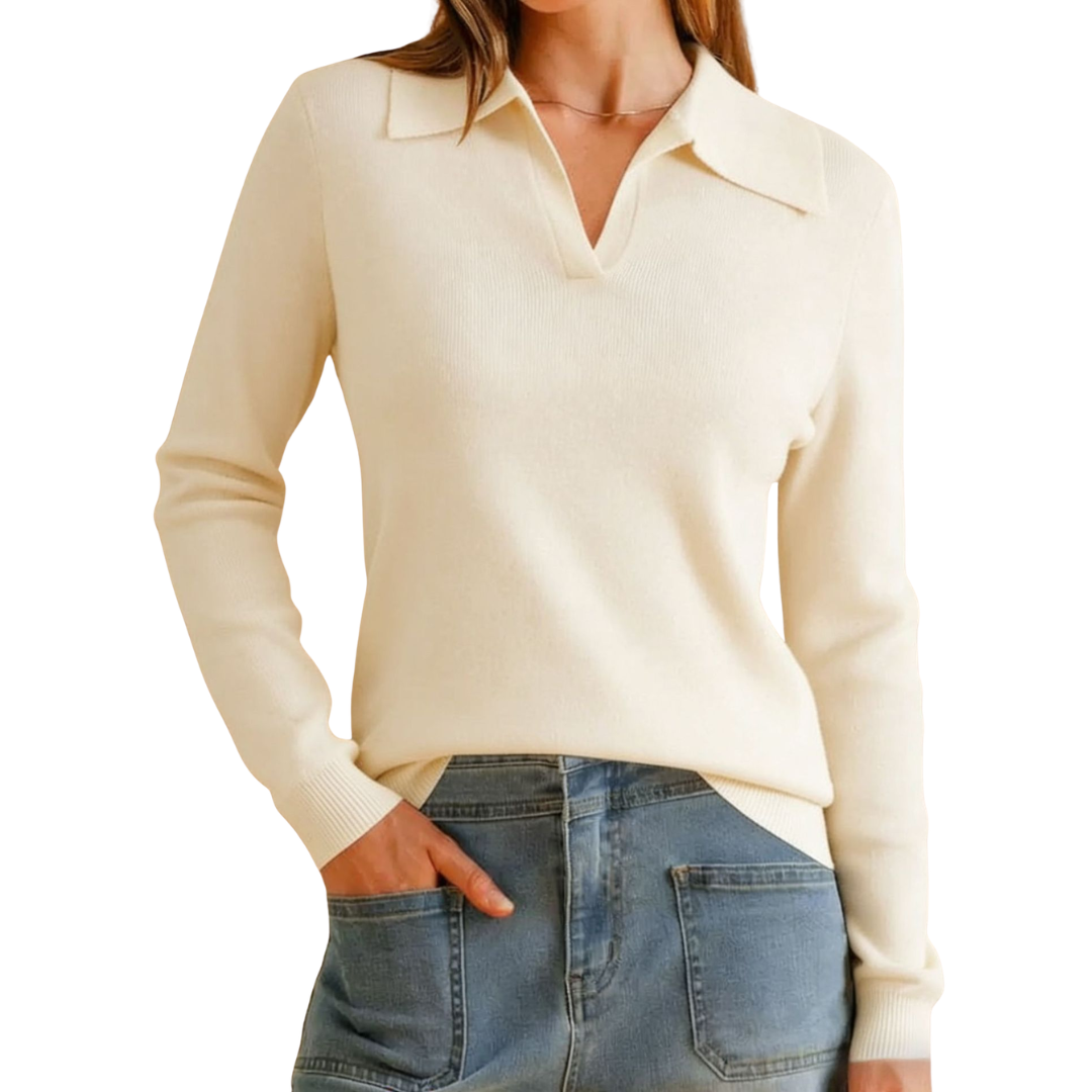 ROSAMUND™: jersey polo de punto clásico