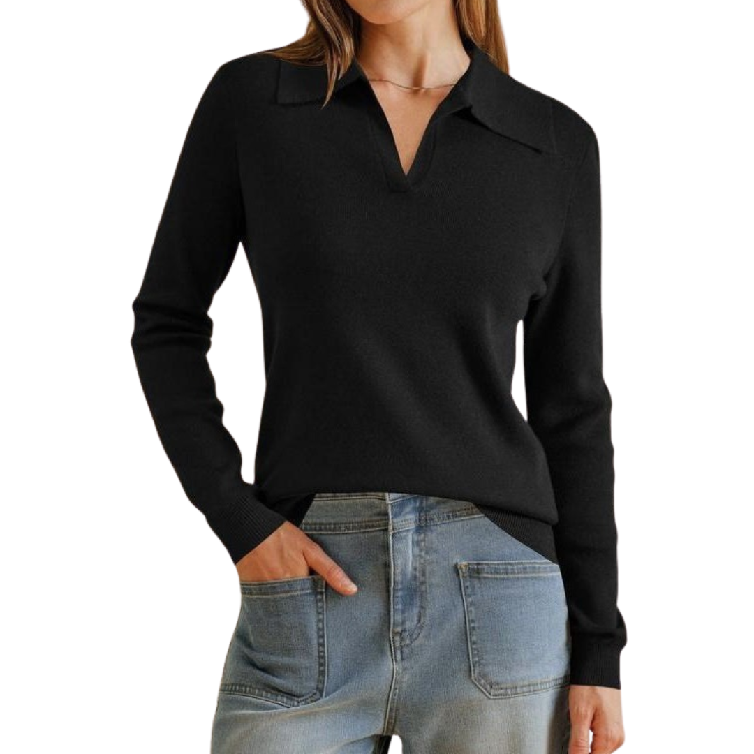 ROSAMUND™: jersey polo de punto clásico
