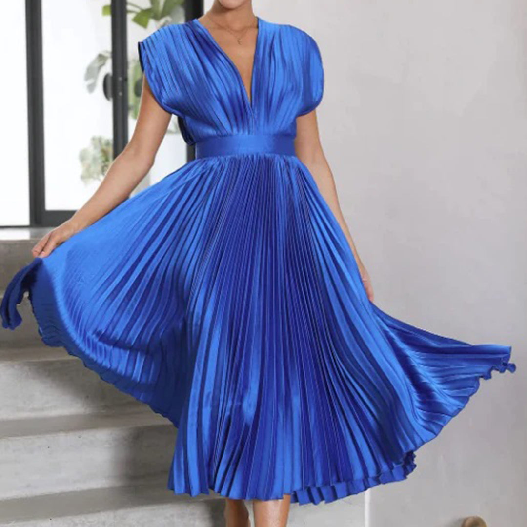 Annabelle | Vestido Midi Plisado Atemporal