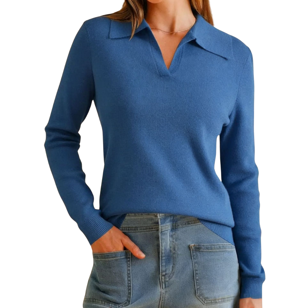 ROSAMUND™: jersey polo de punto clásico