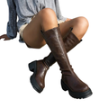 BRITTA™ – Botines de caña alta acogedores forrados de borreguito