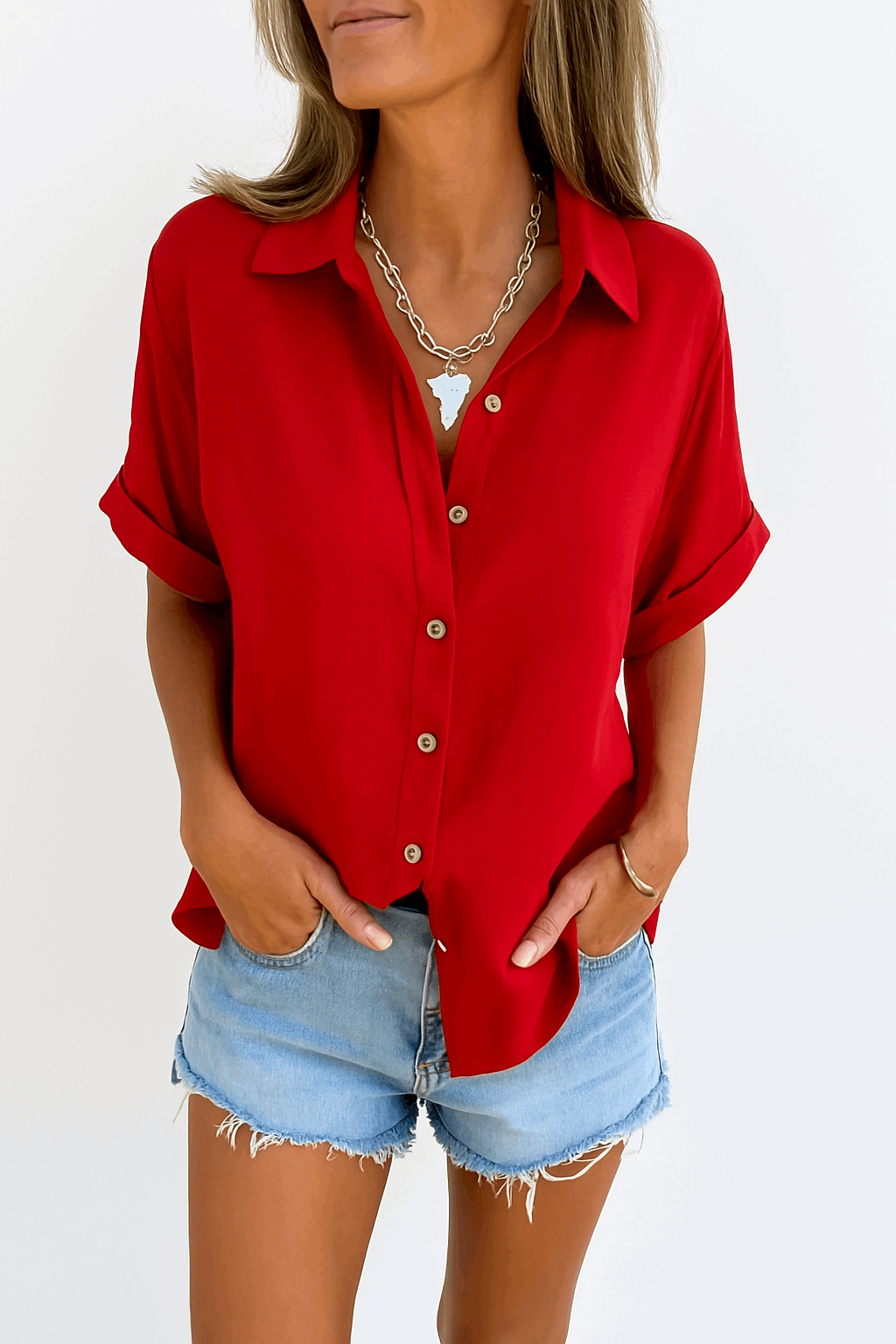 Lily - Camisa de Manga Corta Sin Esfuerzo