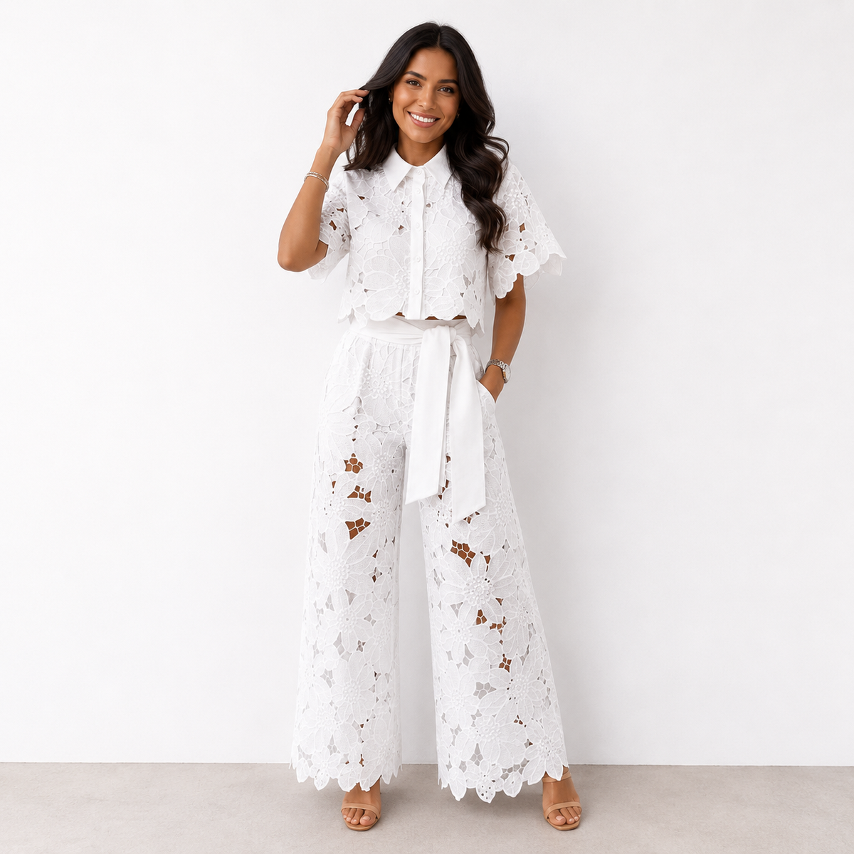 Conjunto de encaje Fiorella
