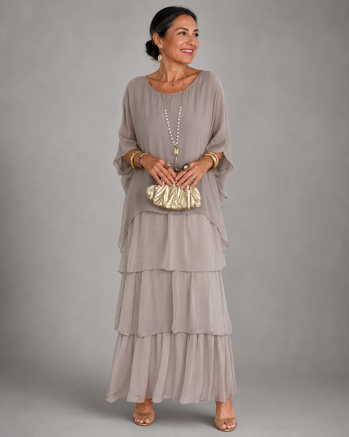 Elspeth | Vestido largo vaporoso