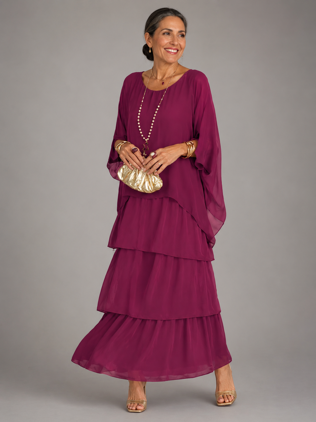 Elspeth | Vestido largo vaporoso