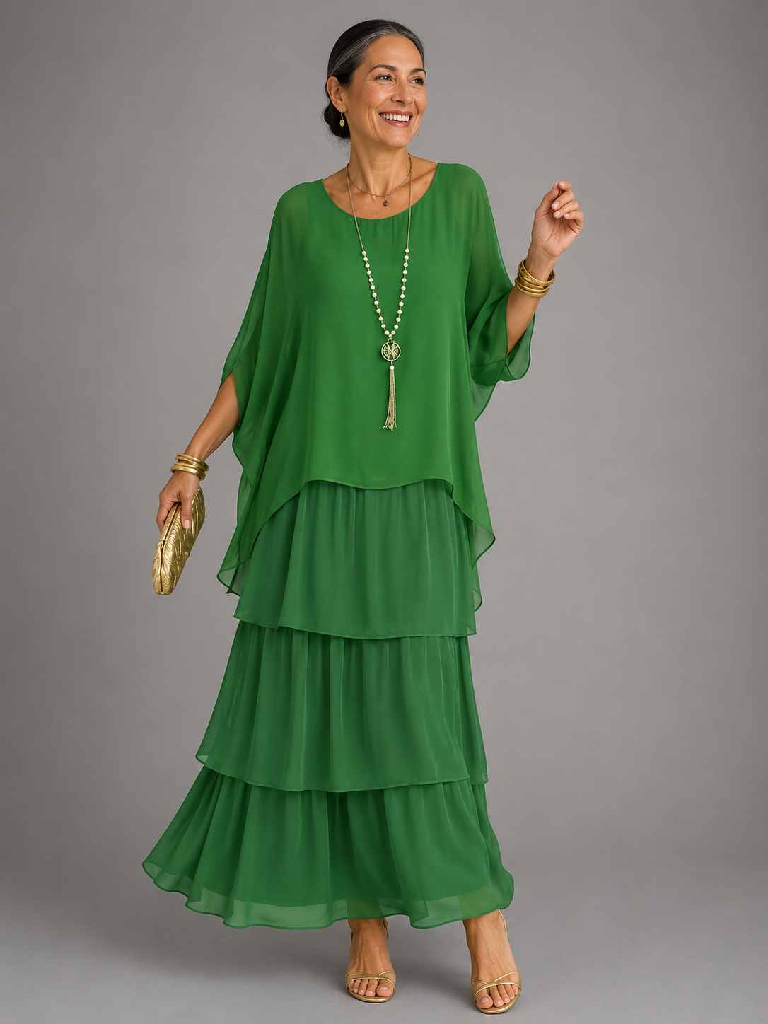 Elspeth | Vestido largo vaporoso