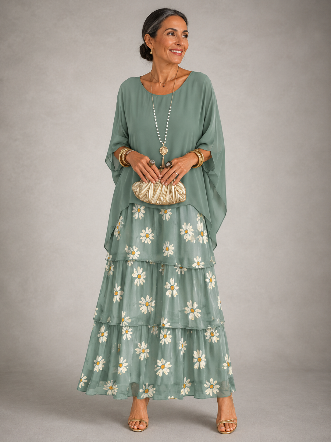 Elspeth | Vestido largo vaporoso