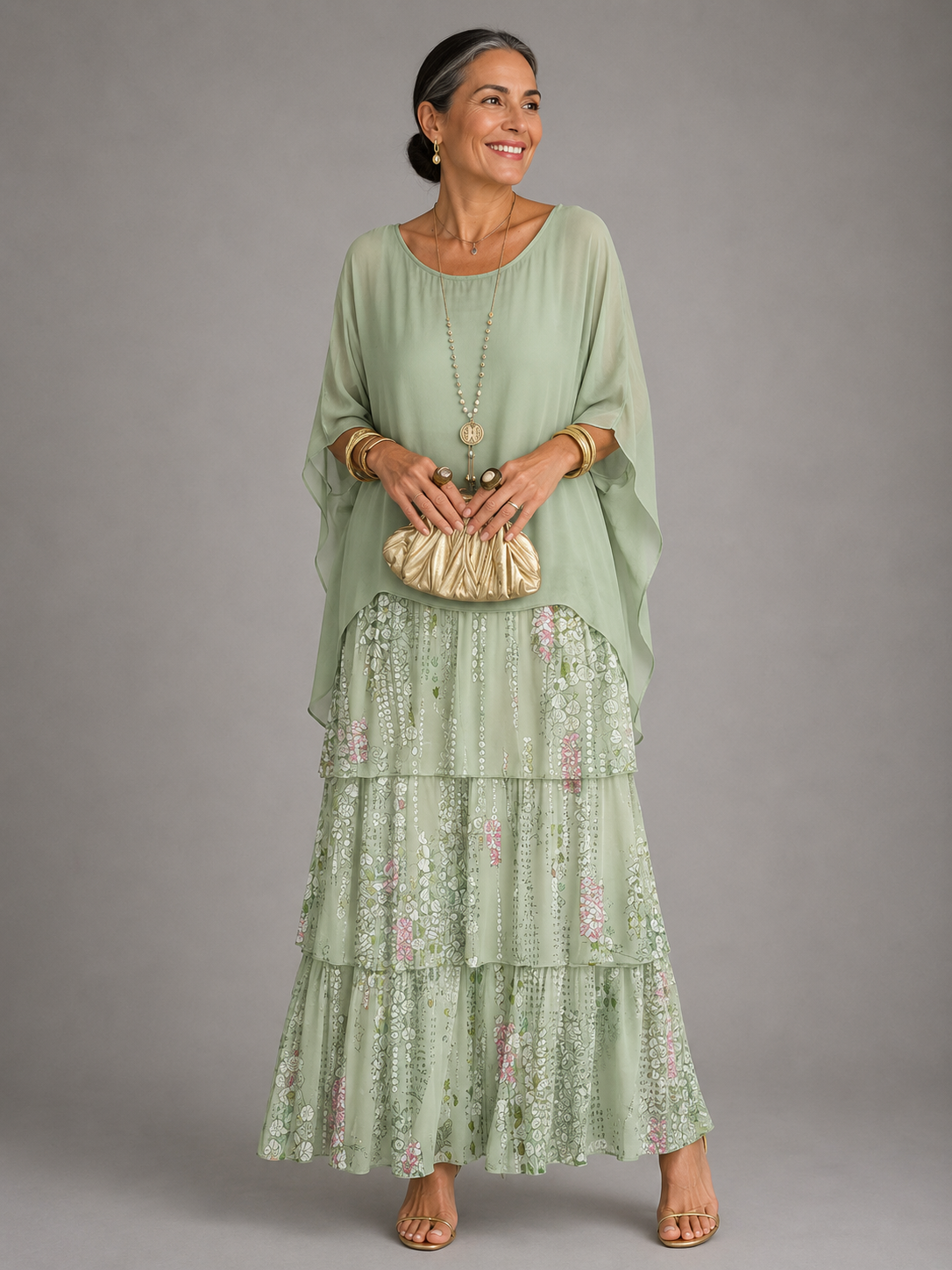 Elspeth | Vestido largo vaporoso