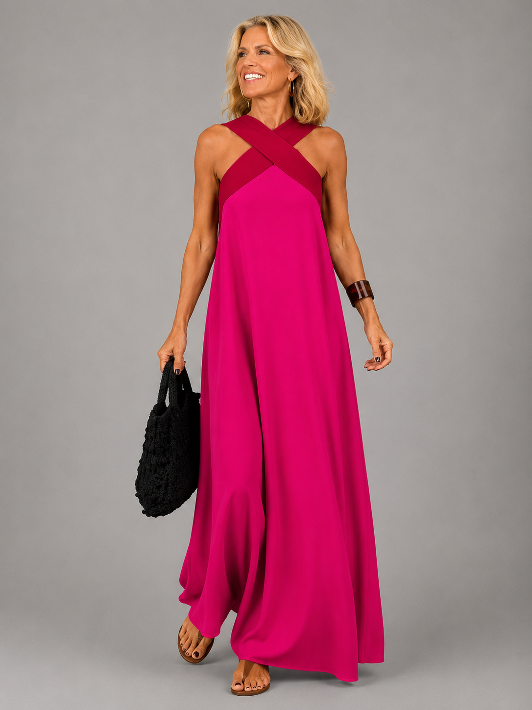 Velora™ | Vestido Maxi Elegancia Cruzada