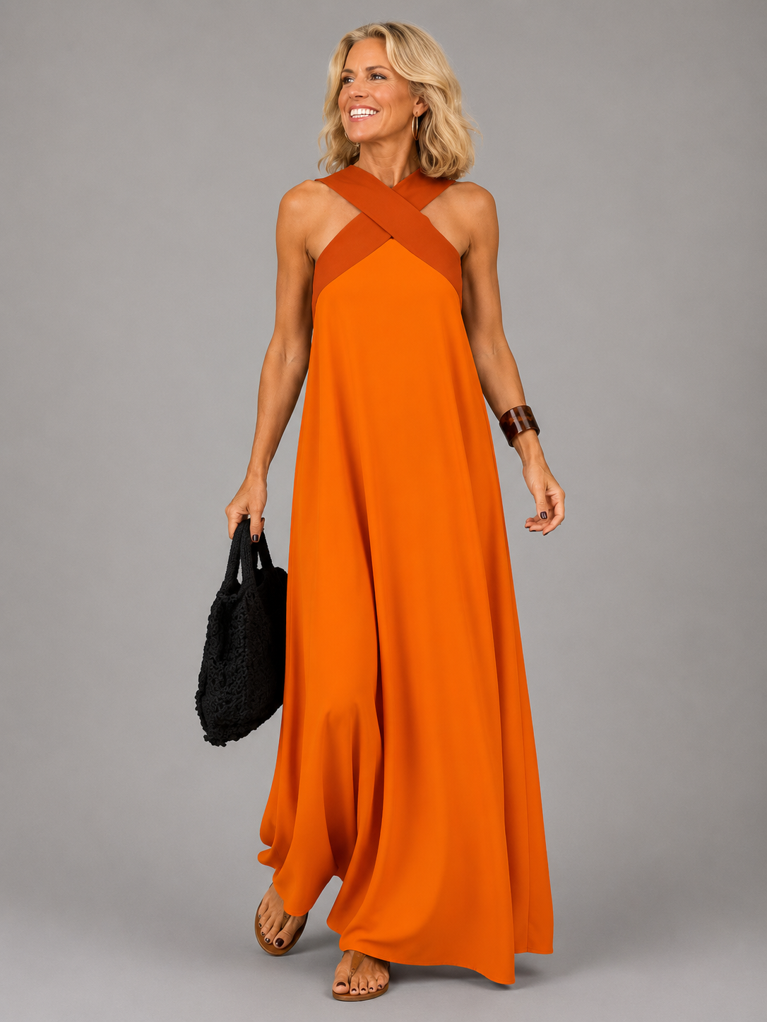 Velora™ | Vestido Maxi Elegancia Cruzada