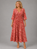 Althea™ | Vestido Midi Fluido Bohemio