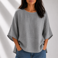 Blusa Emery de algodón y lino