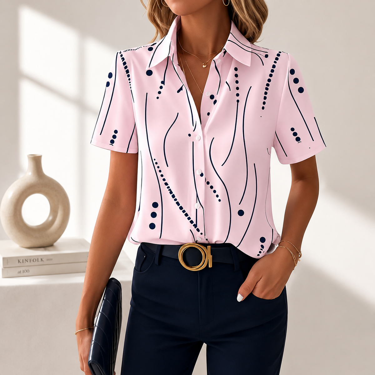 Blusa abstracta Aveline