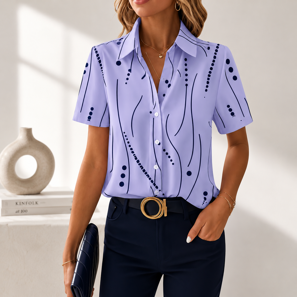 Blusa abstracta Aveline