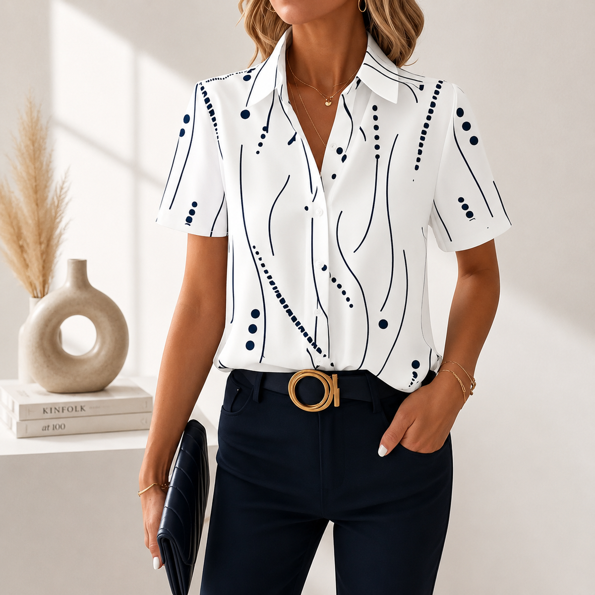 Blusa abstracta Aveline