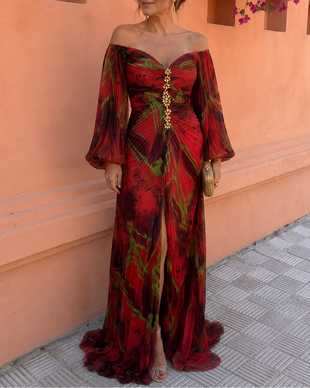 Isabel VESTIDO LARGO FLORAL