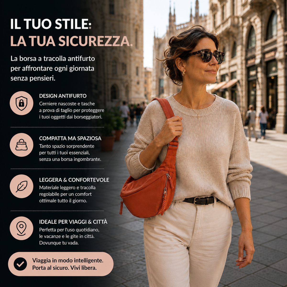 Margherita | Bolso de Hombro Naranja
