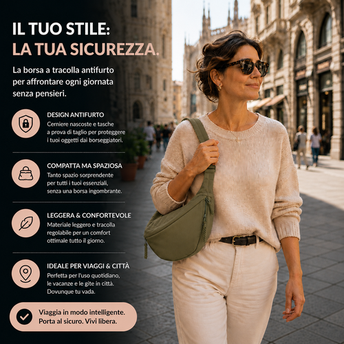 Agata | Bolso de Hombro Verde Oliva