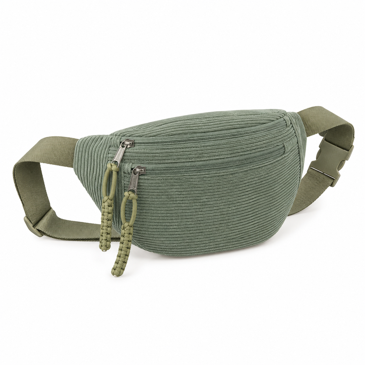 Olga | Bolso de Hombro de Pana Verde