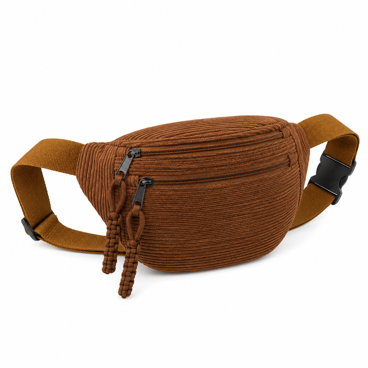 Ambra | Bolso de Hombro de Pana Marrón