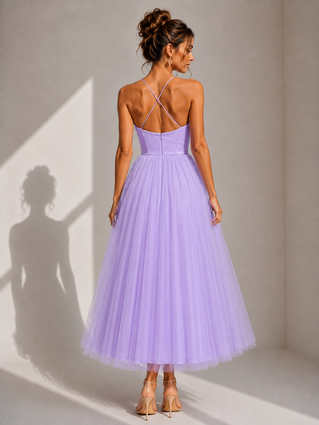 Ines | Vestido midi ceñido a la cintura
