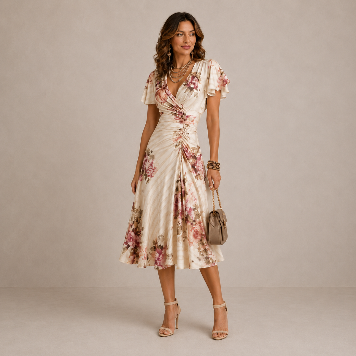 Freya | Vestido midi plisado