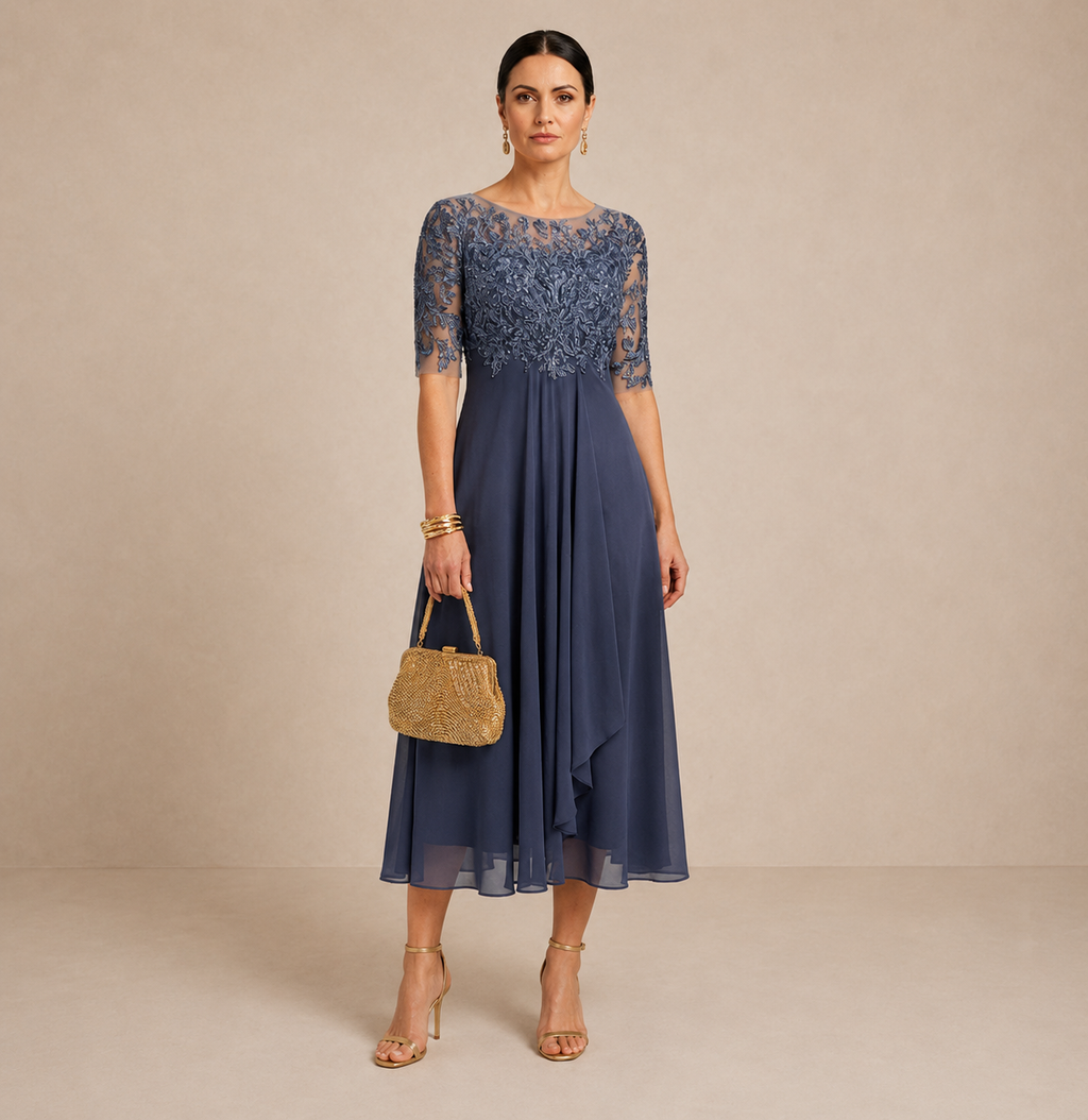 Ysabel | Vestido midi fruncido