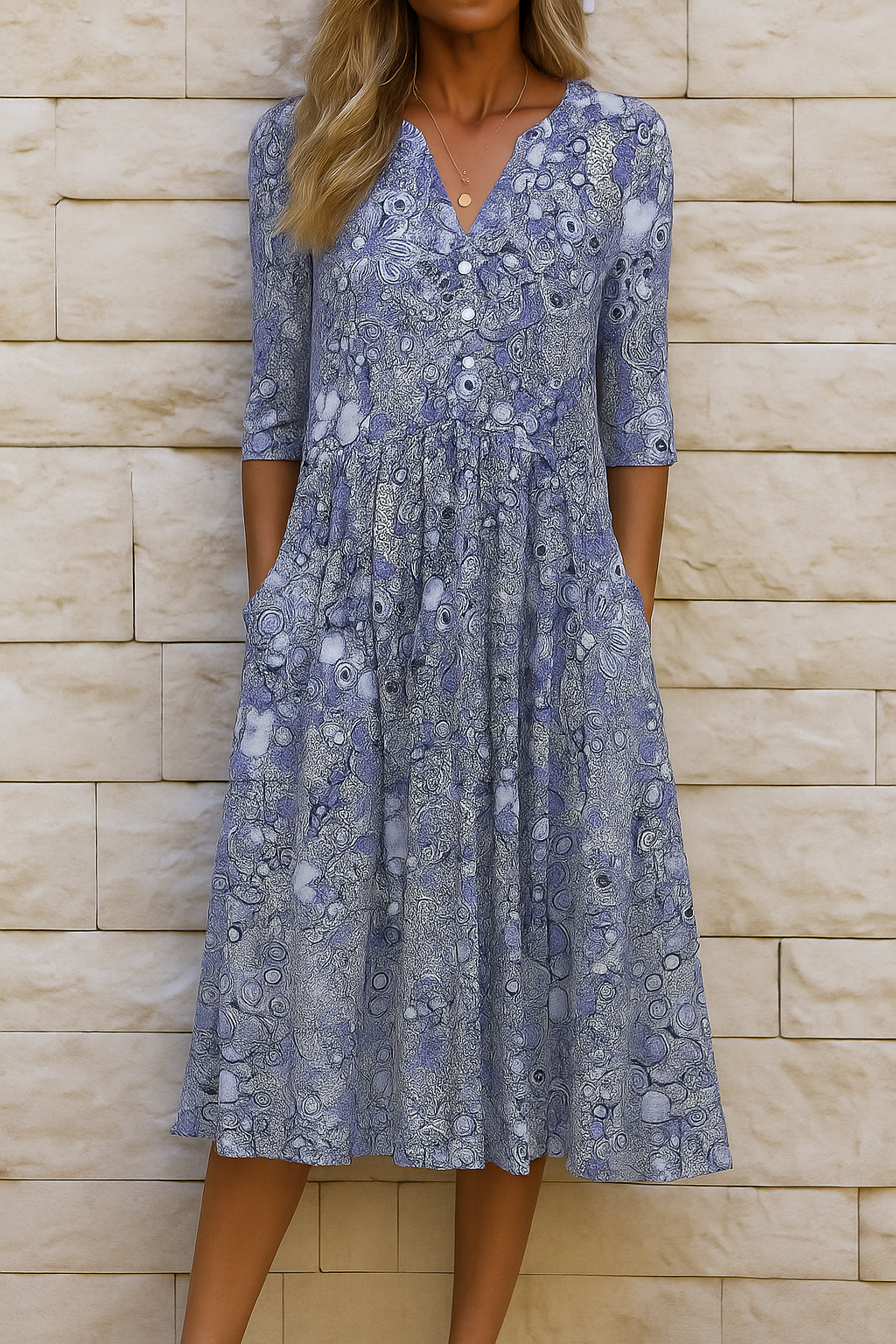 Romi™ | Vestido Midi Elegante Estampado