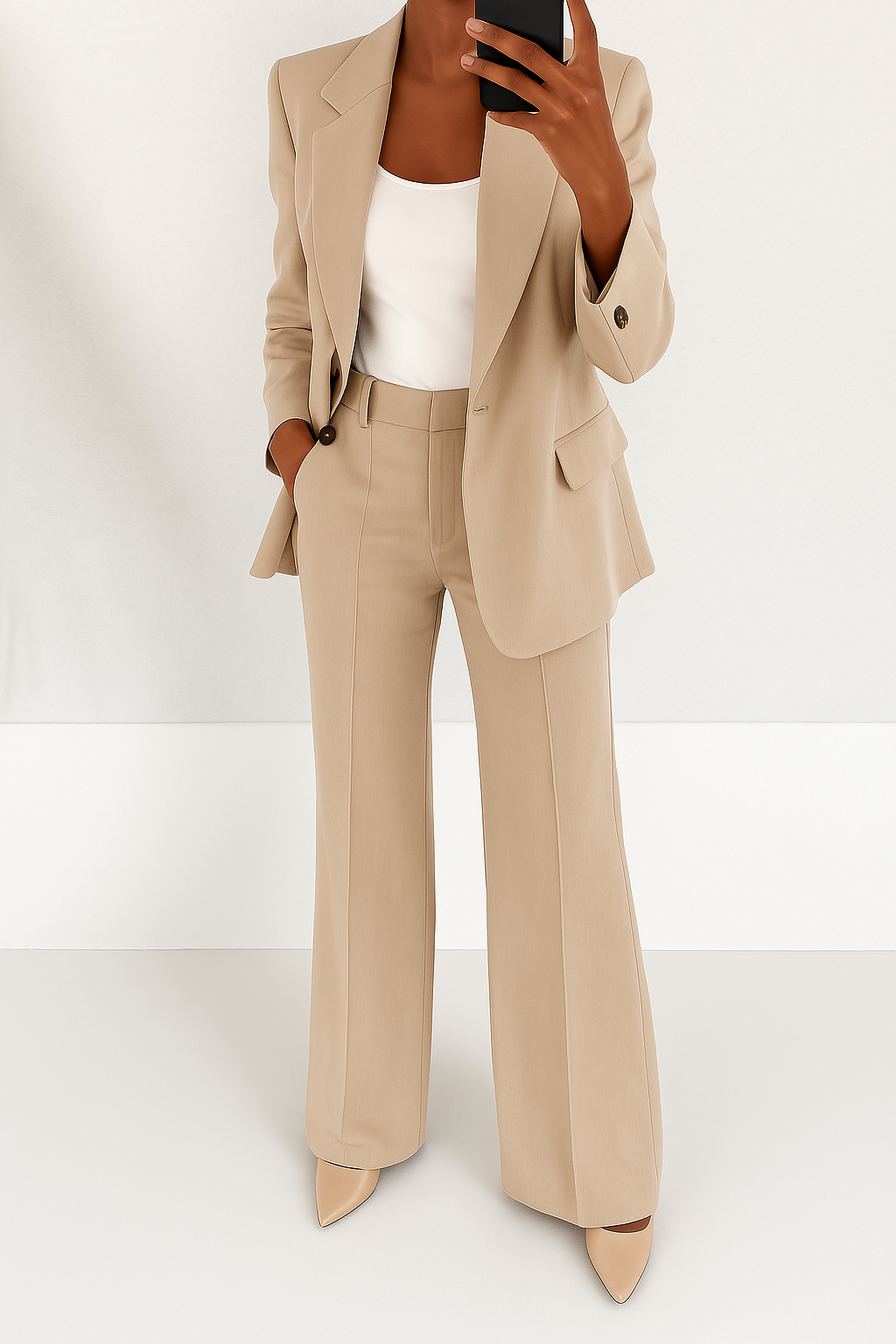 Conjunto Patrizia de traje sastre elegante