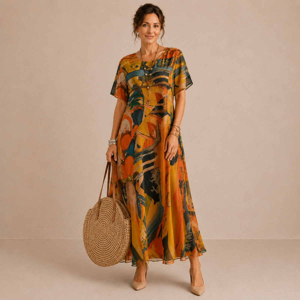 Guinevere | Vestido midi de gasa