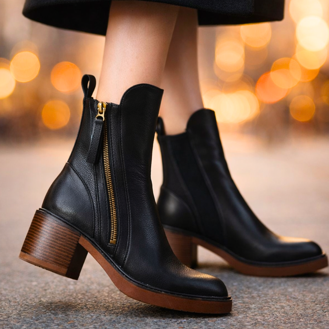Botines de piel Nola