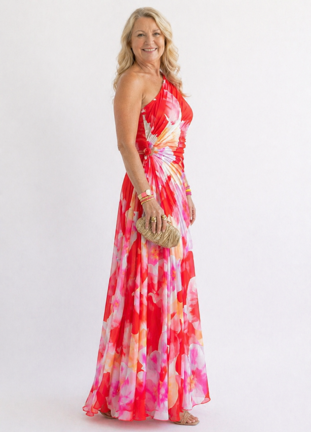 Whitney | Vestido Maxi Grácil de un Hombro