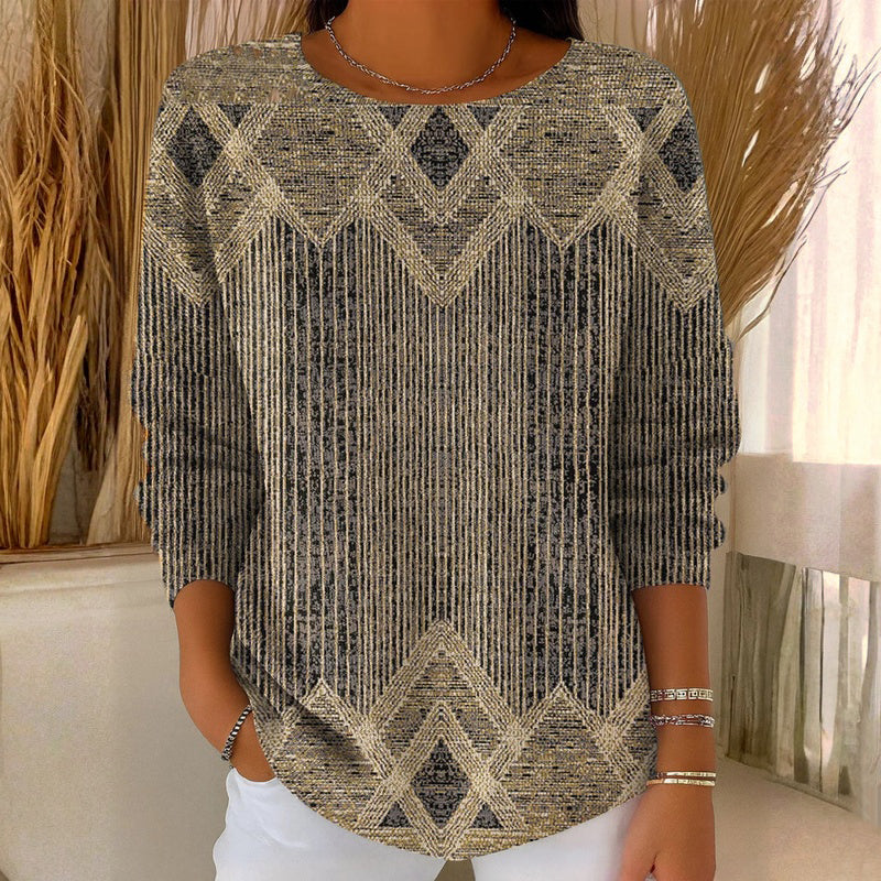 Evelyn | Camiseta de manga larga a rayas vintage
