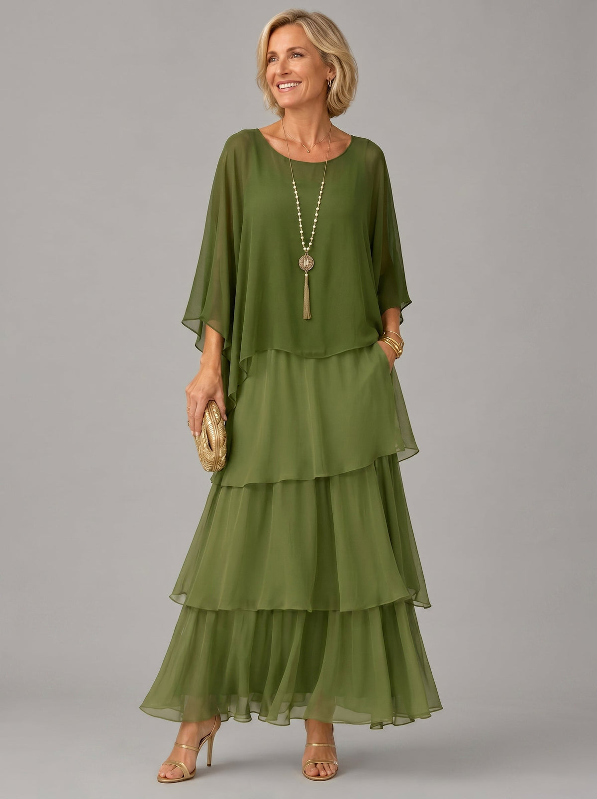 Elspeth | Vestido largo vaporoso