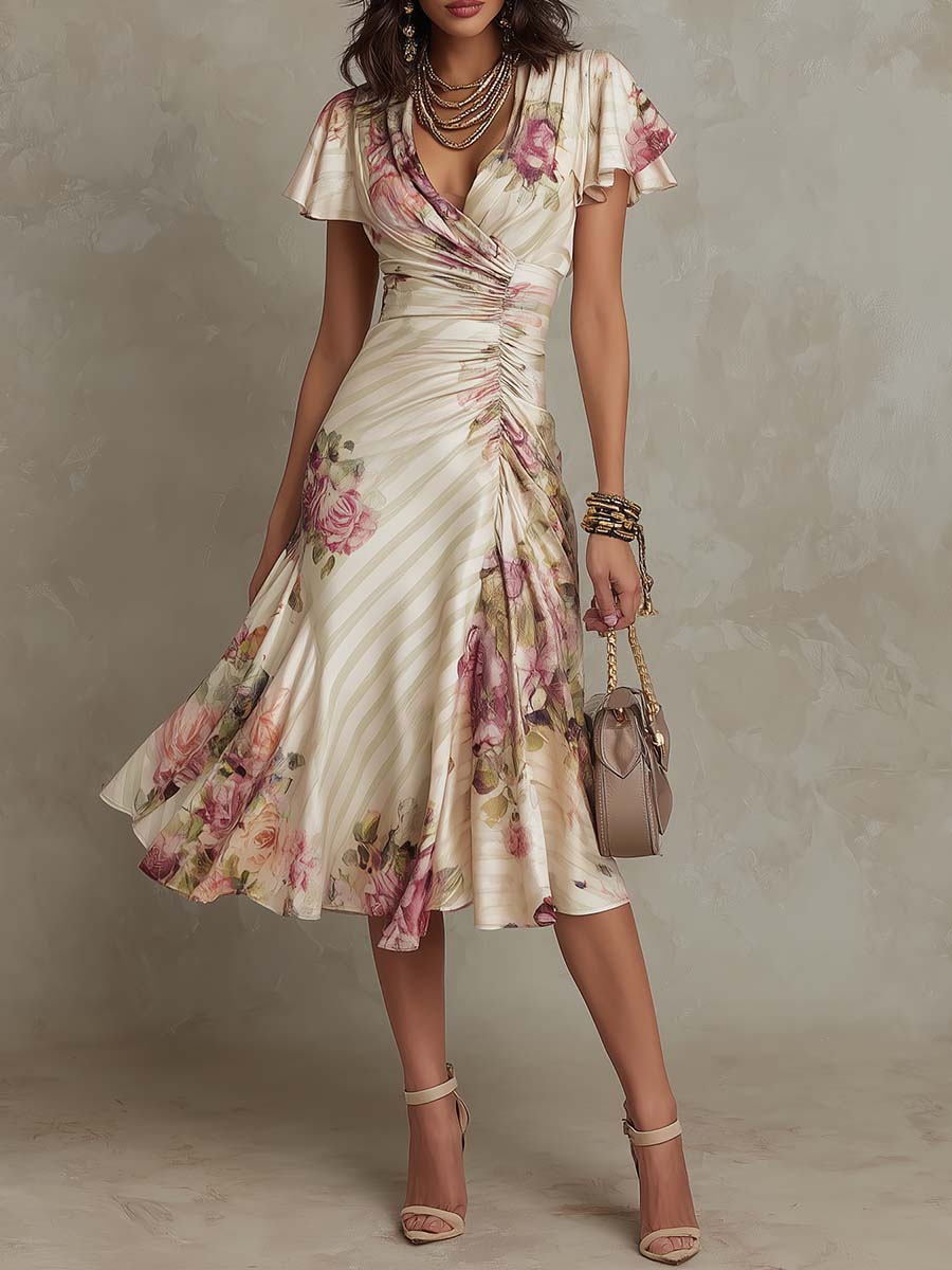 Freya | Vestido midi plisado