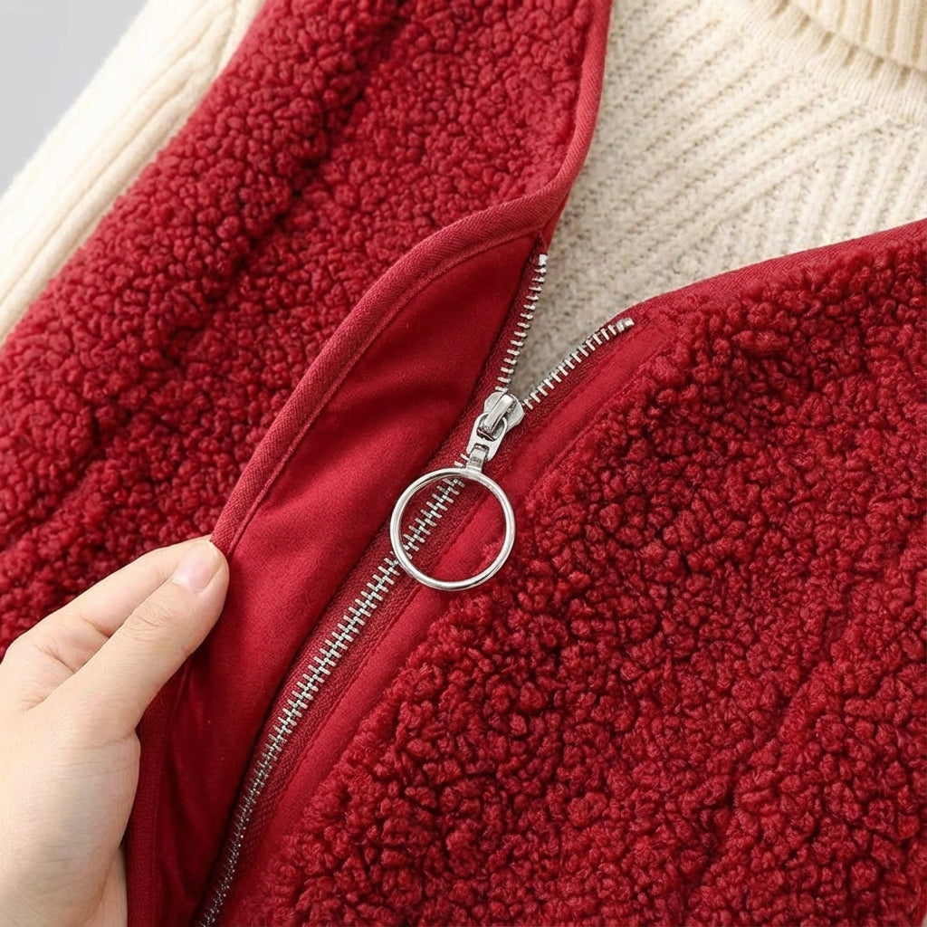 Harlow | Chaleco acogedor de borreguito