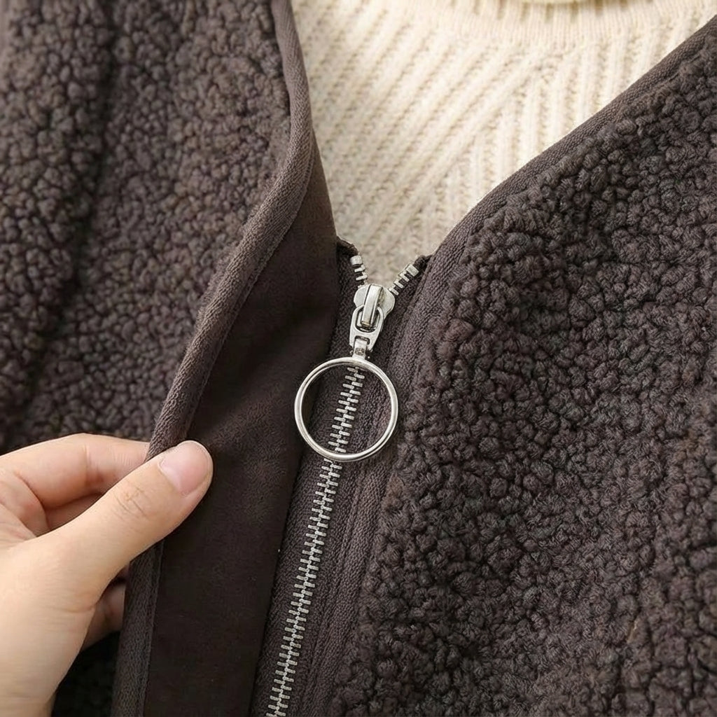 Harlow | Chaleco acogedor de borreguito