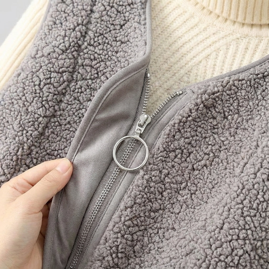 Harlow | Chaleco acogedor de borreguito