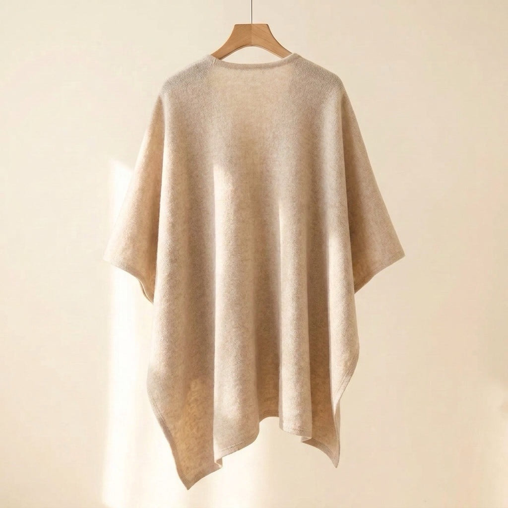 Poncho chal largo
