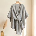 Poncho chal largo