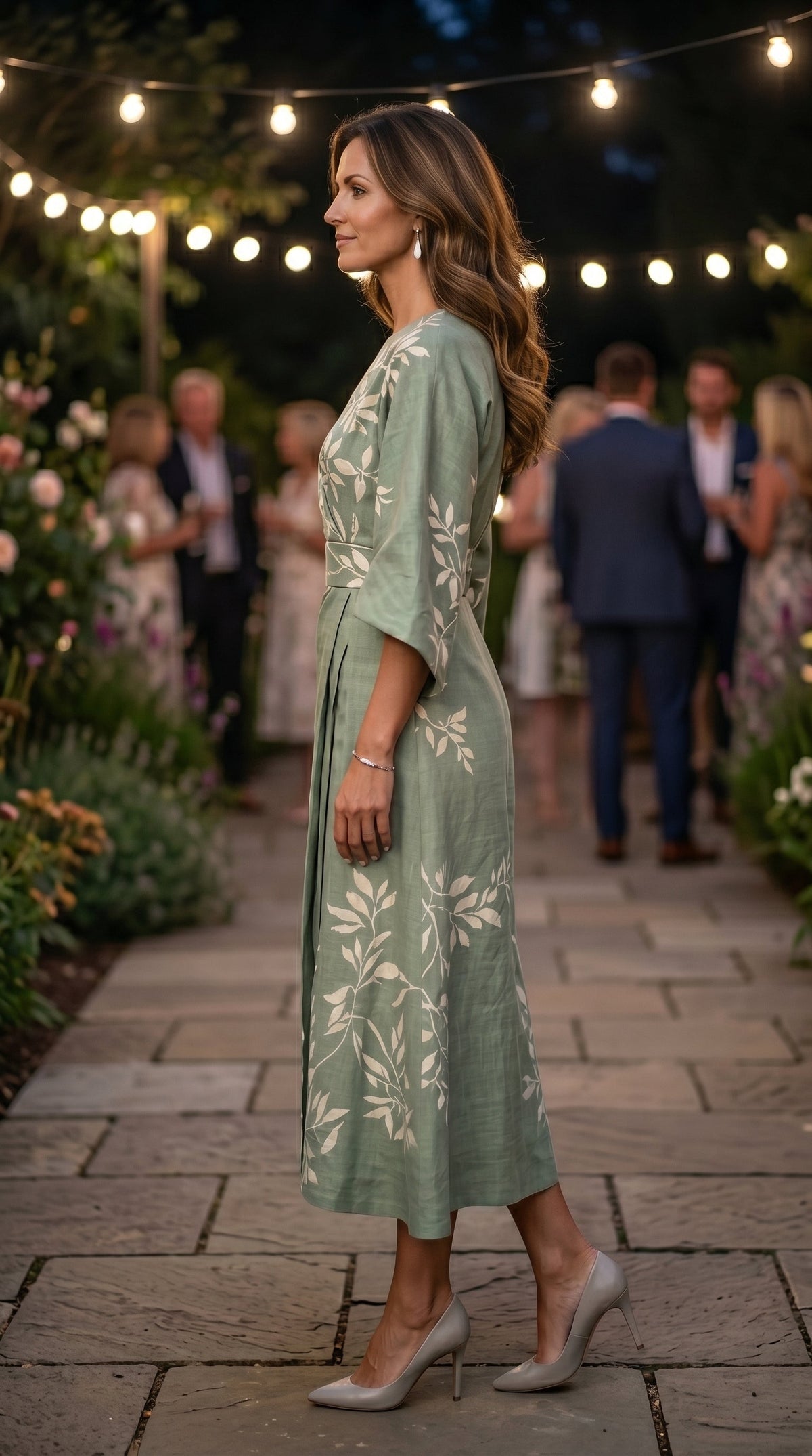 Eden™ | Vestido Floral de Cintura Alta