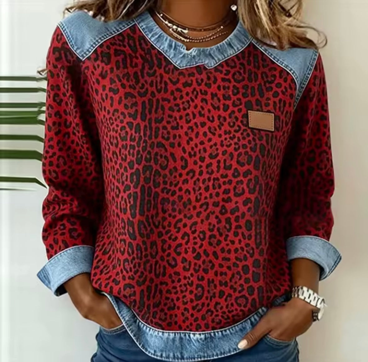 Aleid | Jersey Refinado con Cuello en Contraste