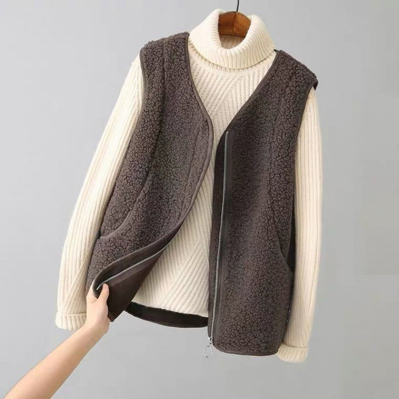 Harlow | Chaleco acogedor de borreguito
