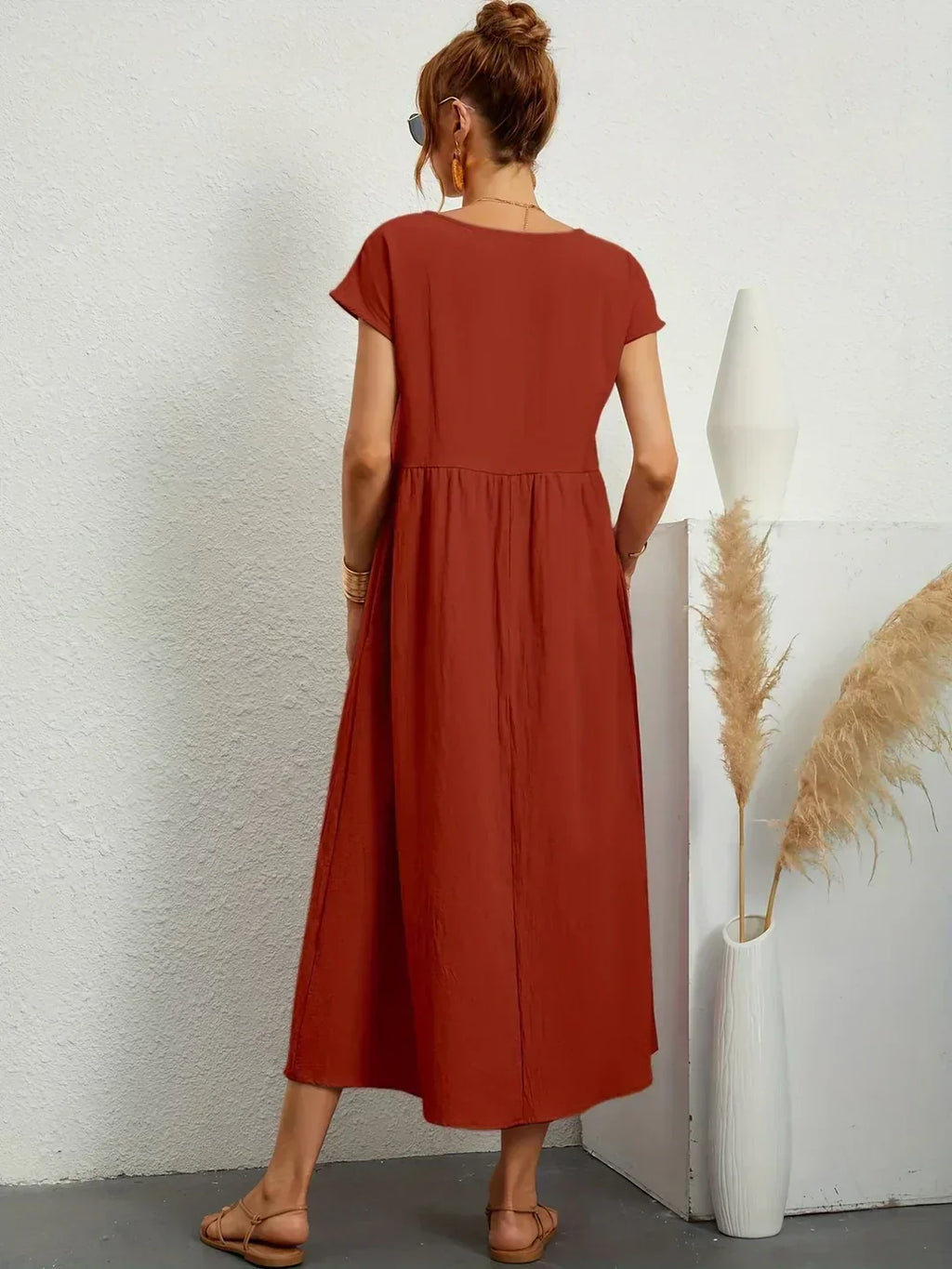 Gabrielle™ — Vestido Midi con Fluidez Elegante Atemporal