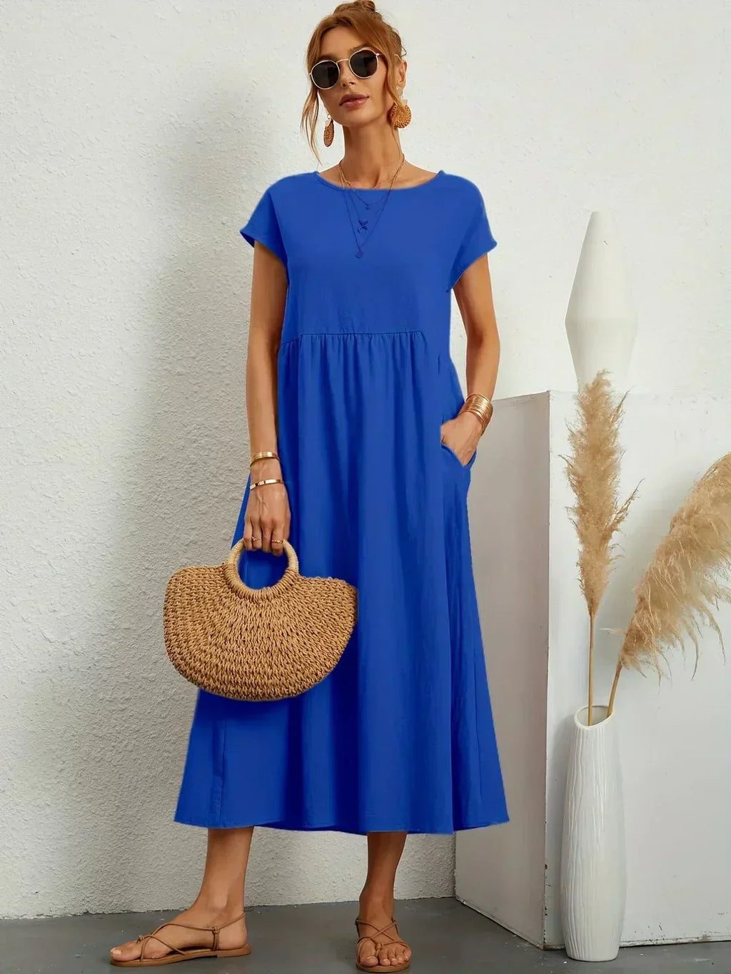 Gabrielle™ — Vestido Midi con Fluidez Elegante Atemporal