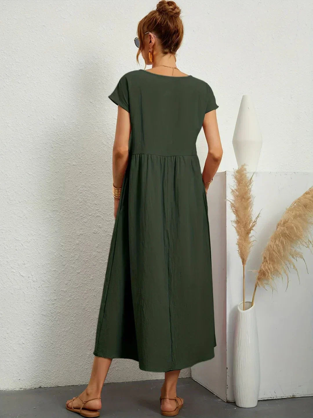 Gabrielle™ — Vestido Midi con Fluidez Elegante Atemporal